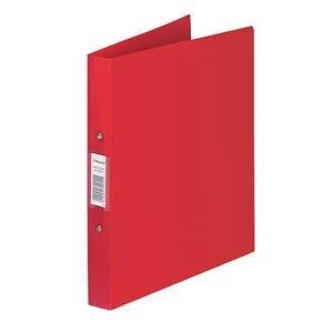 Image of Rexel Budget 2 A4 Ring Binders 25mm Red Pack of 10 Ring Binders