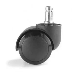 Image of Soft edge castor pack of 5 50mm - black