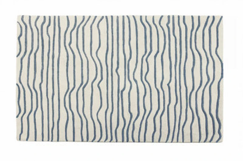 Image of Esselle Home Aura Dune Natural / Blue 160 X 230Cm Rug