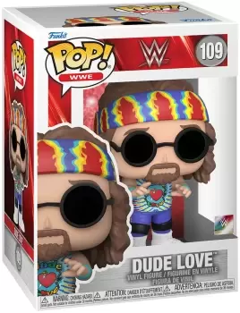 Image of WWE Dude Love Vinyl Figure 109 Funko Pop! multicolor