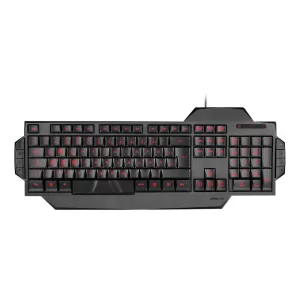 Image of Speedlink Rapax Stealth Compact Red LED Illumination Gaming Keyboard UK Layout Black - SL-6480-BK-uk