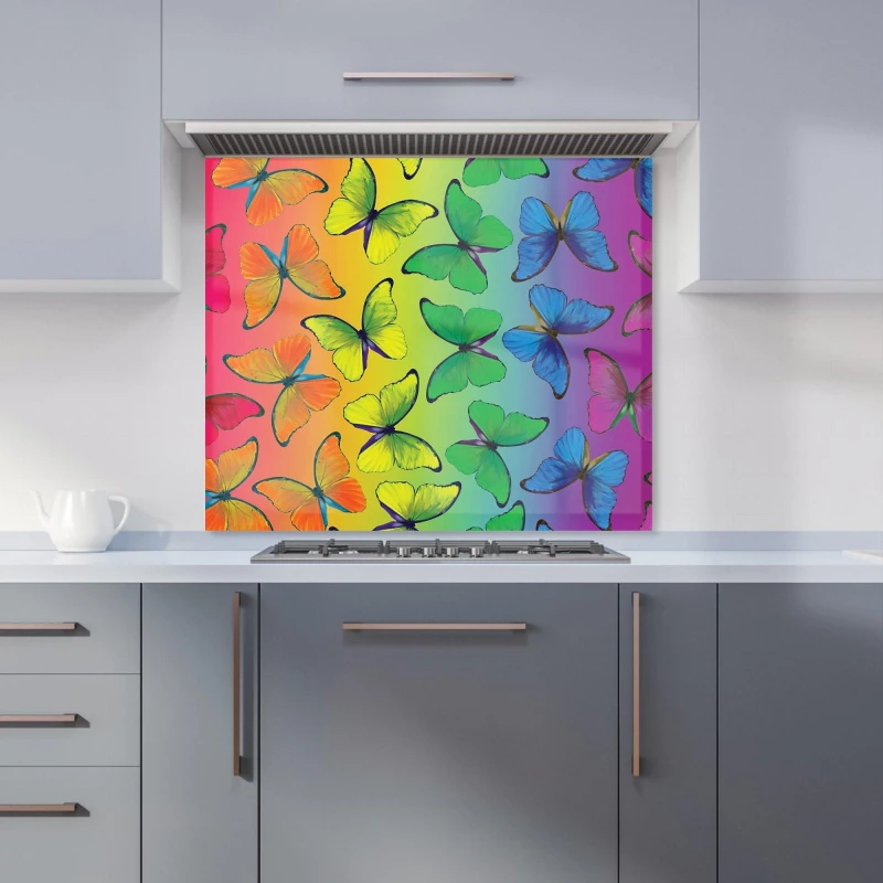 Image of Warren Reed - Designer Yellow Alarm Clock Kitchen Splashback in Green Size: 600mm x 750mm Green Unisex 600mm x 750mm