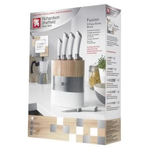 Image of Richardson Sheffield Fusion Knife Block Set 5 Piece