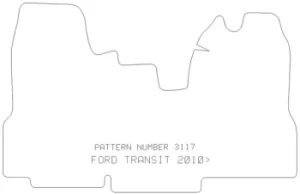 Image of Rubber Car Mat for Ford Transit 2010 2014 Pattern 3117 POLCO EQUIP IT FD56RM