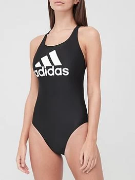 Image of adidas SH3.RO Badge Of Sport Swimsuit - Black, Size 36, Women