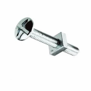 Image of Zexum M6 x 16mm Bright Zinc Plated Roofing Bolts With Nut - 250 Pack