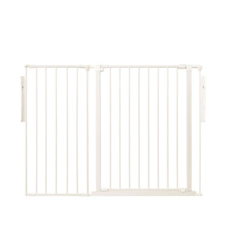 Image of Safetots Premium Extra Tall Room Divider, Up To 128Cm Wide, White, 105Cm Tall, Multi Panel Barrier For Baby And Toddler