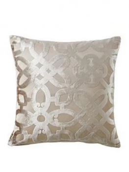 Image of Catherine Lansfield Lattice Cut Velvet Cushion