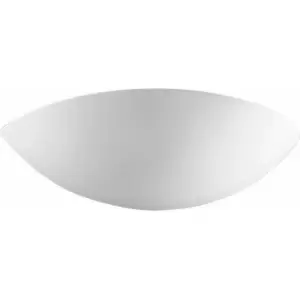 Image of BISQUITTE white wall light 1 bulb Width 35 Cm