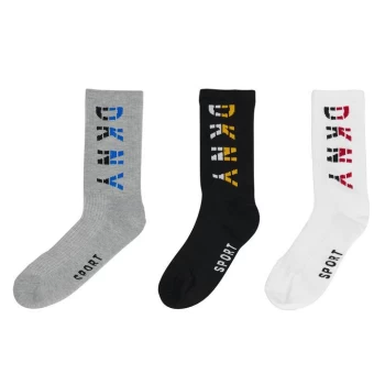 Image of DKNY 3 Pack Socks - Monochrome