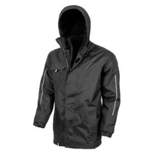 Image of Result Core Mens Printable 3-In-1 Transit Jacket (L) (Black)
