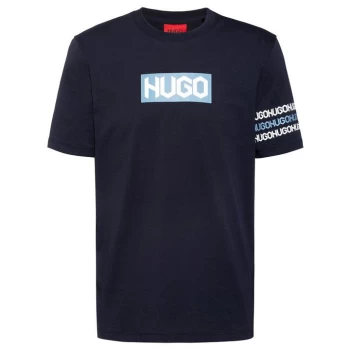 Image of Hugo Dake T Shirt - Blue
