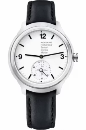 Image of Mens Mondaine Helvetica Smart Bluetooth Hybrid Activity Tracker Alarm Watch MH1B2S10LB