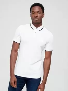 Image of BOSS Boss Passertip Polo Shirt - White Size M Men