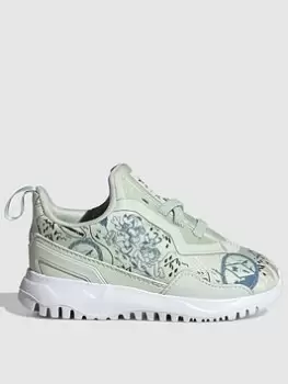 Image of adidas Originals Infant Disney Flex, Green/White, Size 4