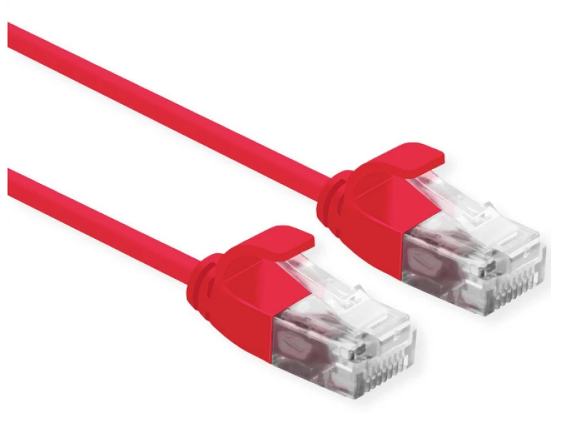 Image of ROLINE 21.15.3915 networking cable Red 2m Cat6a U/UTP (UTP)