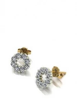 Image of Moissanite Lady Lynsey 1Ct Circle Earrings