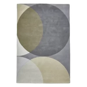Image of Grey Geometric Haines Rug Natural