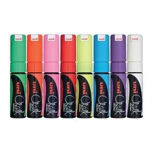 Image of Original Uni PWE 8K Chalk Marker Broad Chisel Tip Line Width 8mm