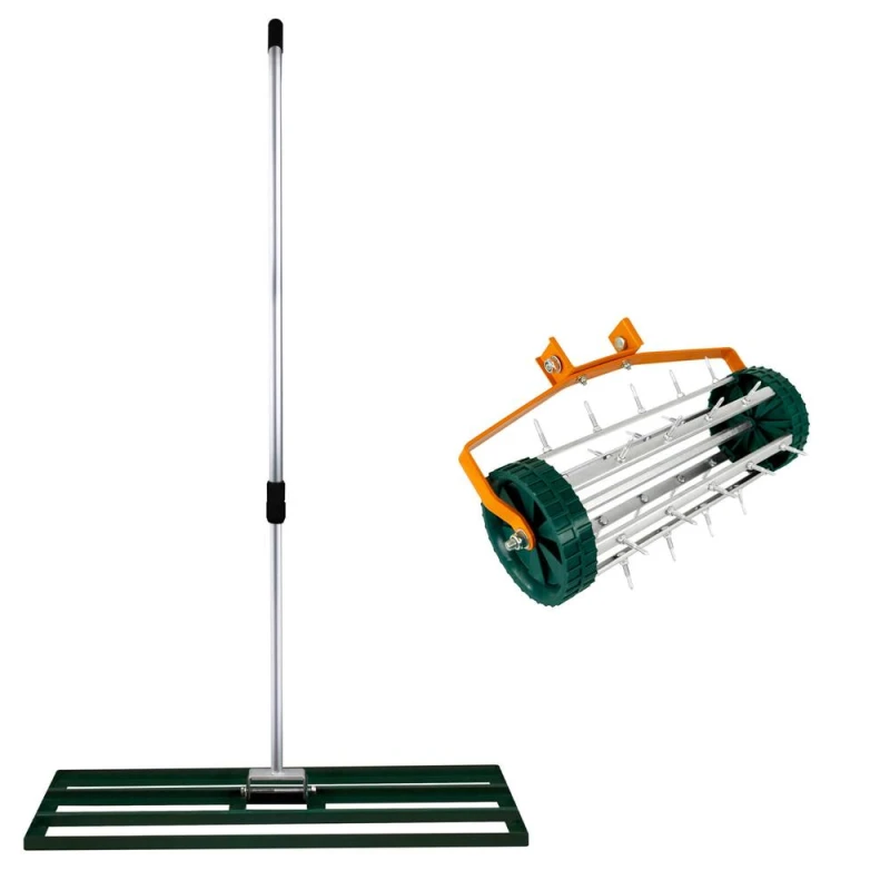Image of T-Mech 100cm Lawn Leveller & Aerator - Green 213845