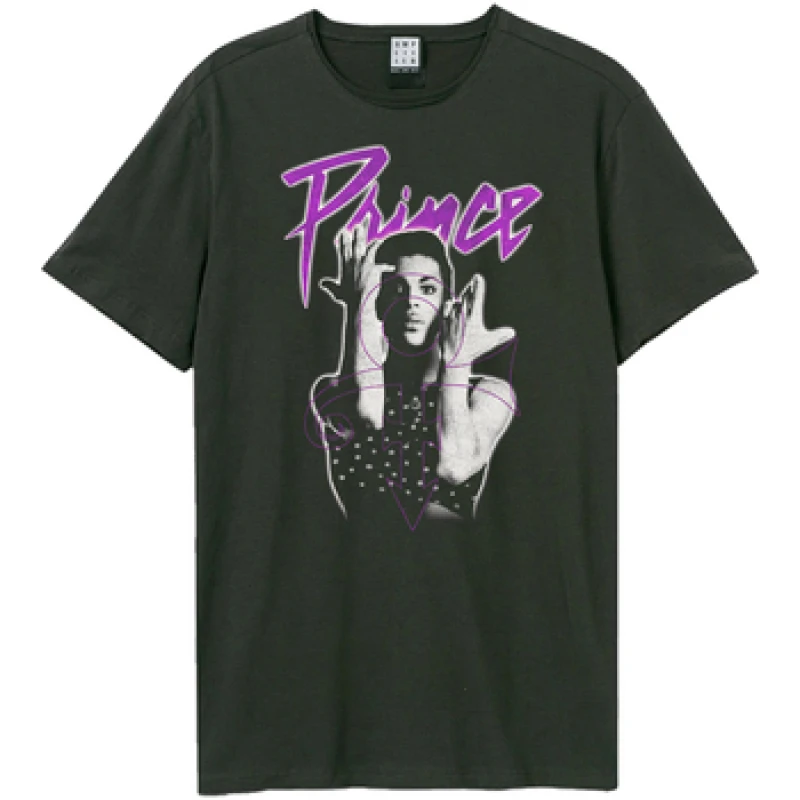 Image of Amplified Amplified Men lution Parade Prince T-Shirt in Charcoal Size: X-Small Charcoal XS Male 5063750998091