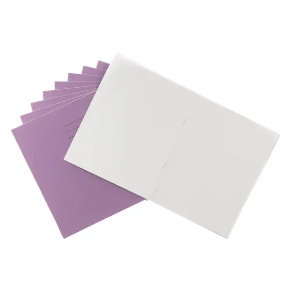 Image of Classmates Exercise Book 9x7" 64 Page, 8mm Ruled With Margin, Purple - Pack of 100