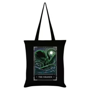 Image of Deadly Tarot Legends The Kraken Tote Bag (One Size) (Black/Green)