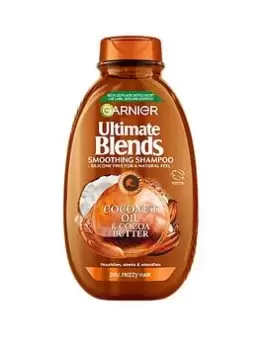 Image of Garnier Garnier Ultimate Blends Coconut Oil & Cocoa Butter Smoothing and Nourishing Shampoo for Frizzy and Curly Hair 400ml One Colour, Women