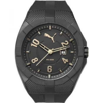 Image of Mens Puma PU10350 ICONIC - Black gold Watch