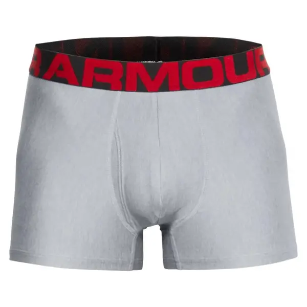 Image of Under Armour Tech 3" 2 Pack Boxers Mod Gray/Jet Gray - XL