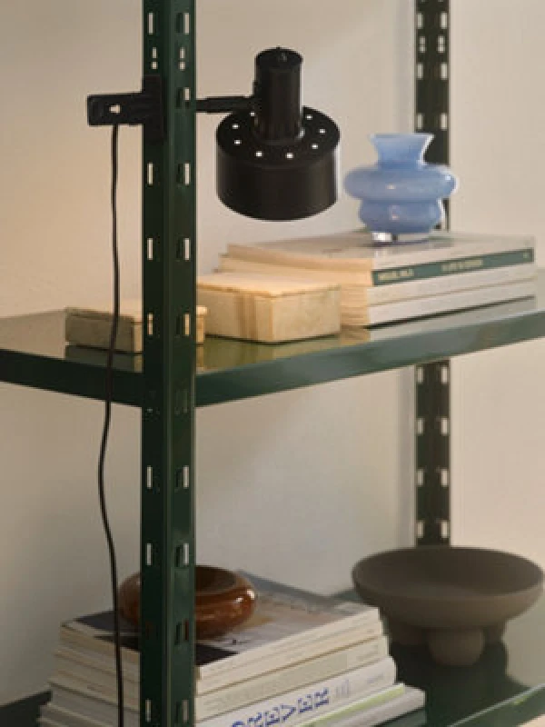 Image of Nordlux Matis Metal Clamp Lamp Perforated Shade Black,mains