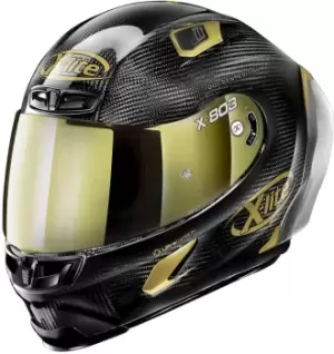 Image of X-Lite X-803 RS Ultra Carbon Replica Golden Edition Helmet, black-gold Size M black-gold, Size M