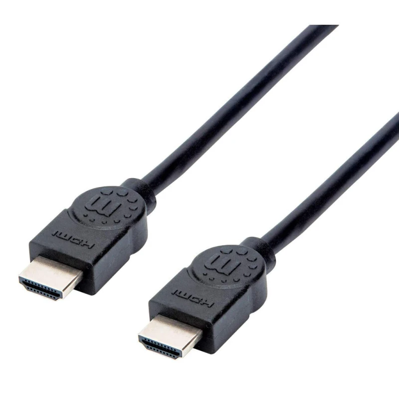 Image of Manhattan Manhattan HDMI 4K@30Hz Cable, 1.5m, Suitable for ALL 1080p/HD and majority of 4K uses (check your system 4K specification to be sure), Male
