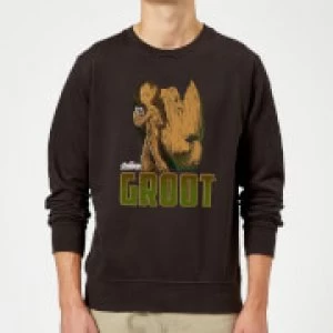 Image of Avengers Groot Sweatshirt - Black