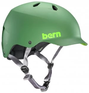 Image of Bern Watts EPS Summer Helmet Matte Leaf Green