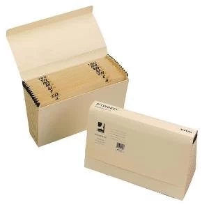 Image of Q-Connect Expanding File Foolscap A-Z Manilla KF22001