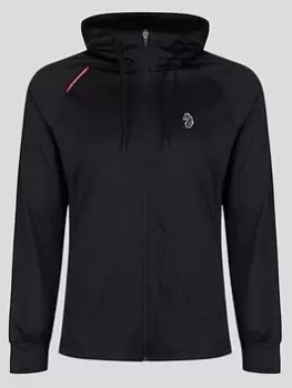 Image of Luke Performance Key Zip Through Hoody, Black, Size S, Men
