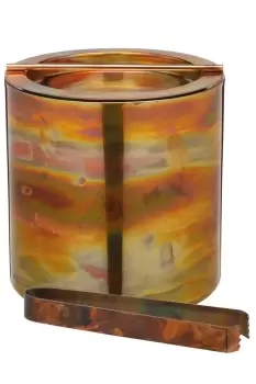Image of Small Copper Ice Bucket with Lid