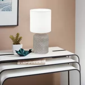 Image of Eglo Bellariva Table Lamp - Grey & White