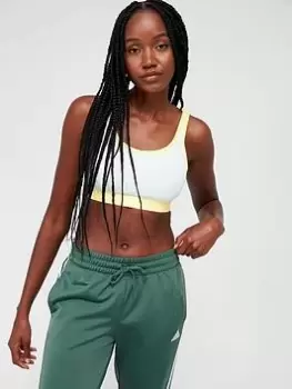 Image of adidas Train HIIT Tailored Move High Support Bra - Light Green, Light Green, Size S, Women