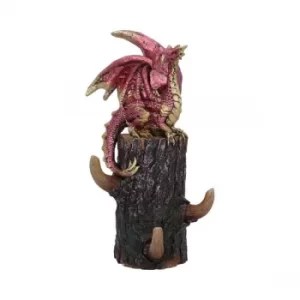 Image of Crimson Helper Dragon Wall Mount Figurine