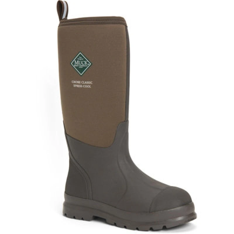 Image of Muck Boots Muck Boots Men 'Chore Classic Tall Xpress Cool' Wellingtons in Brown Size: 7 Brown 7 Male 0664911116641