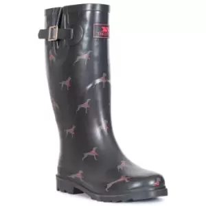 Image of Trespass Womens/Ladies Samira Wellington Boots (4 UK) (Dog Print)