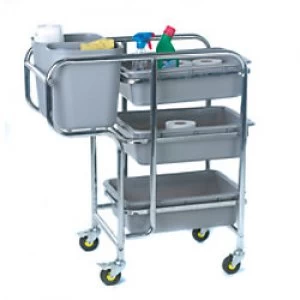 Image of GPC Trolley GIC816 Grey 100L 455mm x 925mm x 776mm