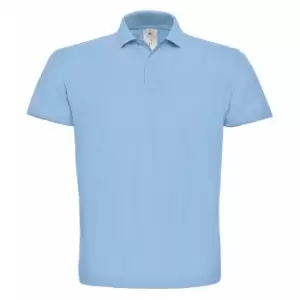 Image of B&C ID.001 Mens Short Sleeve Polo Shirt (M) (Light Blue)