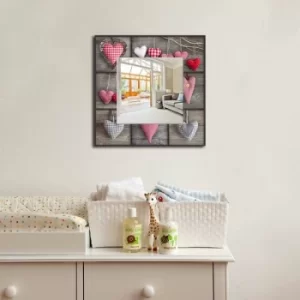 Image of MA-10 Multicolor Hearts Decorative Mirror