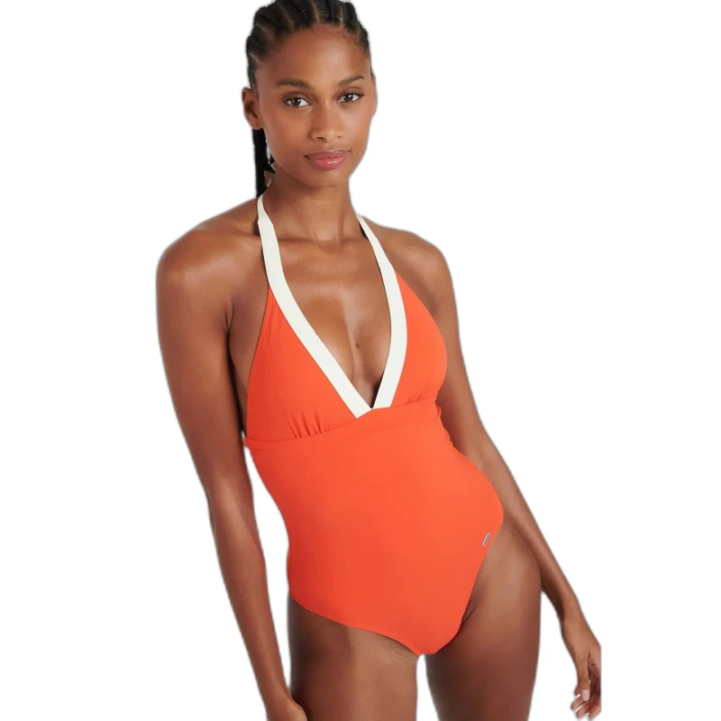 Image of banana moon Womens 1 Piece swimsuit Banana Moon Rosas Poway Orange Female S
