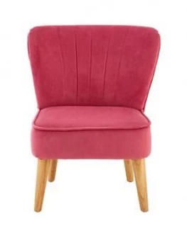 Image of Premier Housewares Mia Kids Chair - Pink Velvet