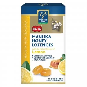 Image of MGO 400+ Manuka Honey Lozenges with Lemon - 15 Lozenges