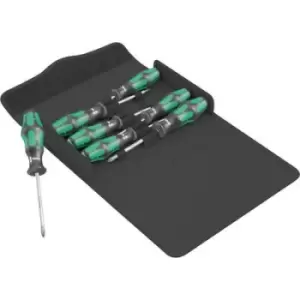 Image of Wera Kraftform 300/7 Workshop Screwdriver set 7 Piece Pozidriv, Slot, Torx, Phillips